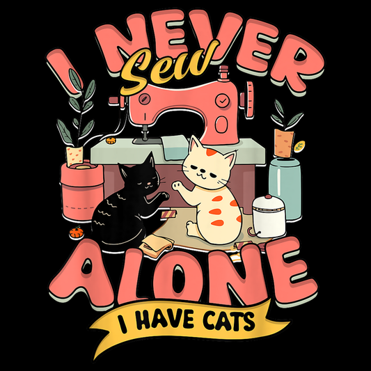 Never Sew Alone - Kitty SQ24