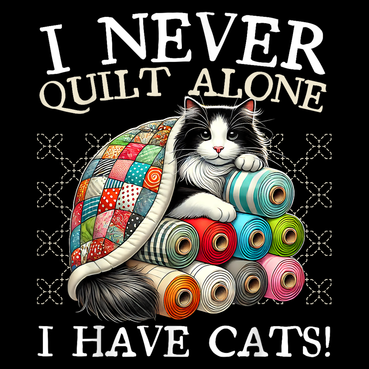 Never Quilt Alone - Kitty SQ14