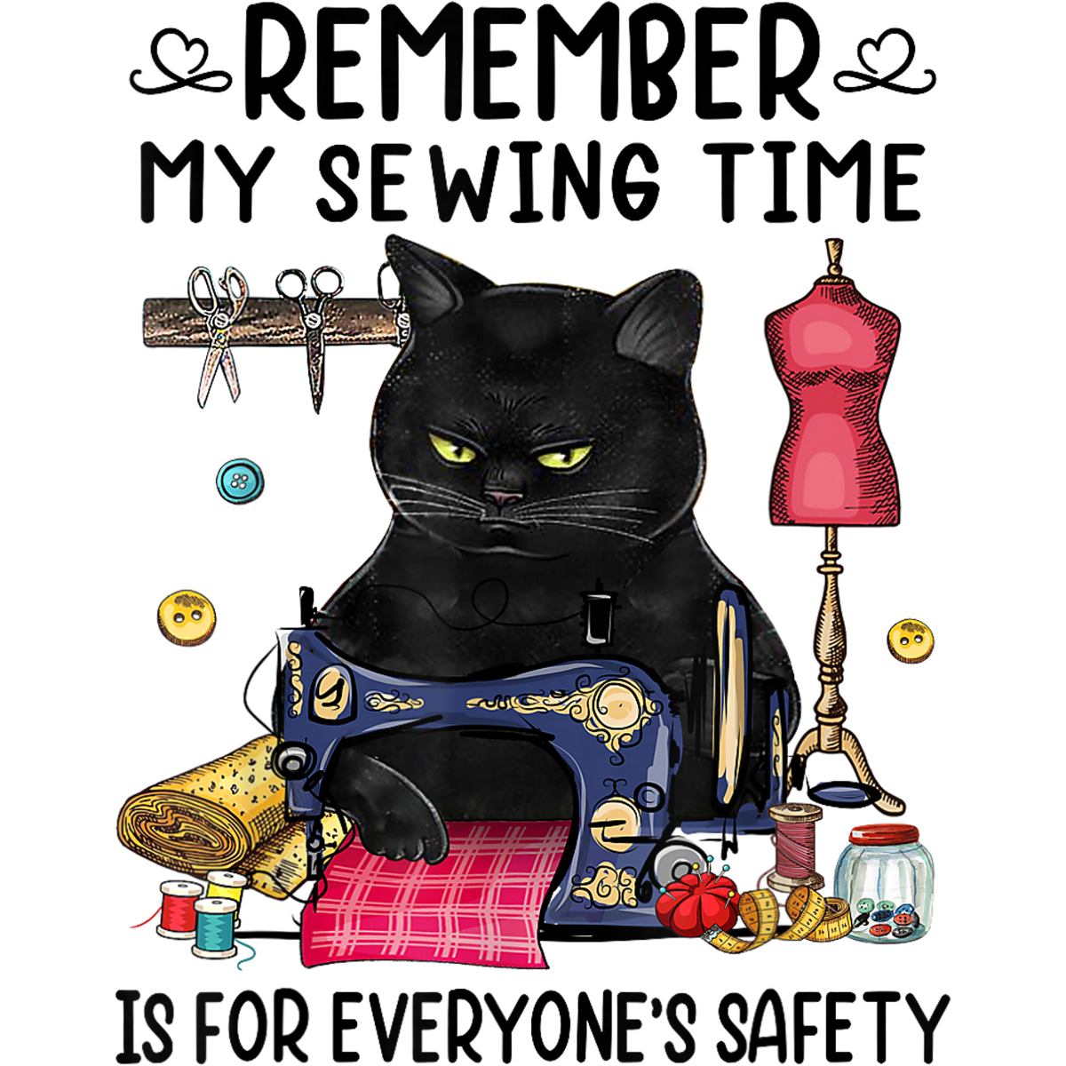 Sewing Time Safety - Kitty SQ04