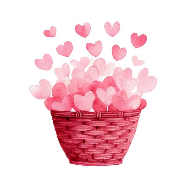 Love -  Basket of Hearts LV13