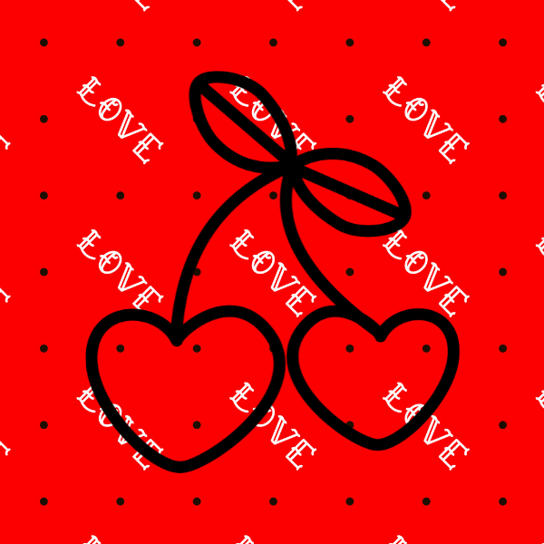 Love -  Cherry Hearts LV08
