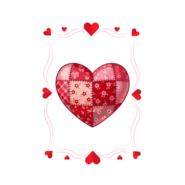 Love -  Patchwork Heart LV09